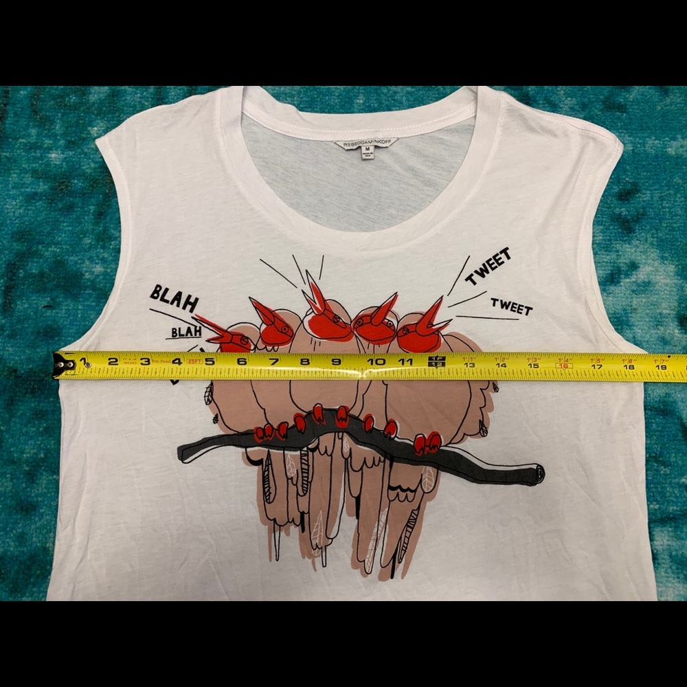 Rebecca Minkoff Tweet Sleeveless Tee - Picture 9 of 10